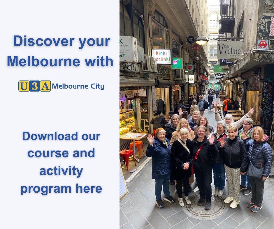 U3A Melbourne program